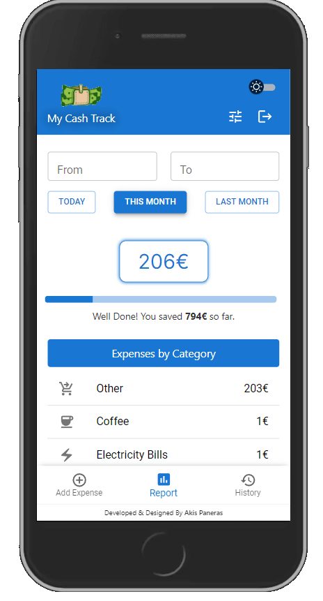 my cash track